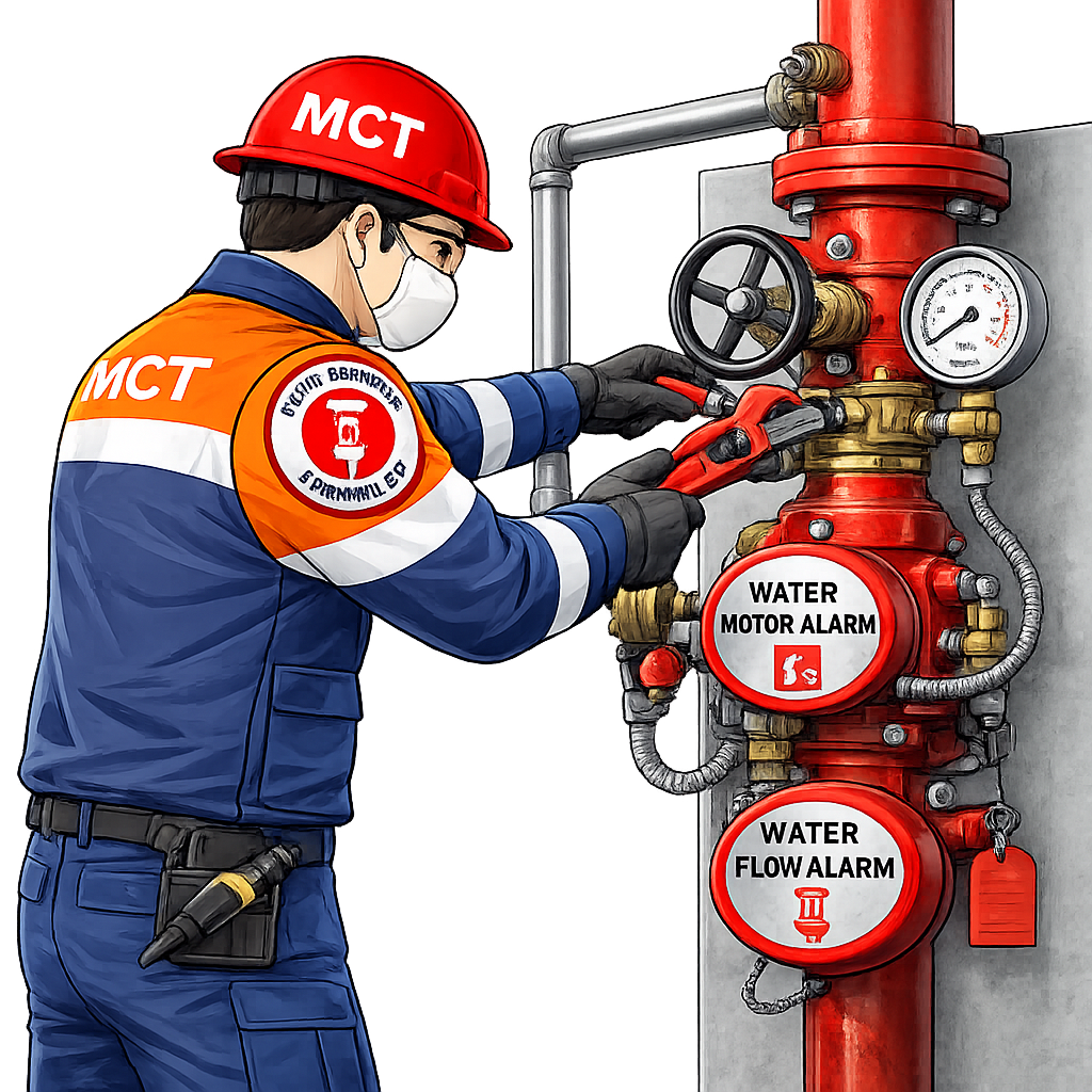 Formation utilisation d'un IFEA (Installation Fixe d'Extinction Automatique)