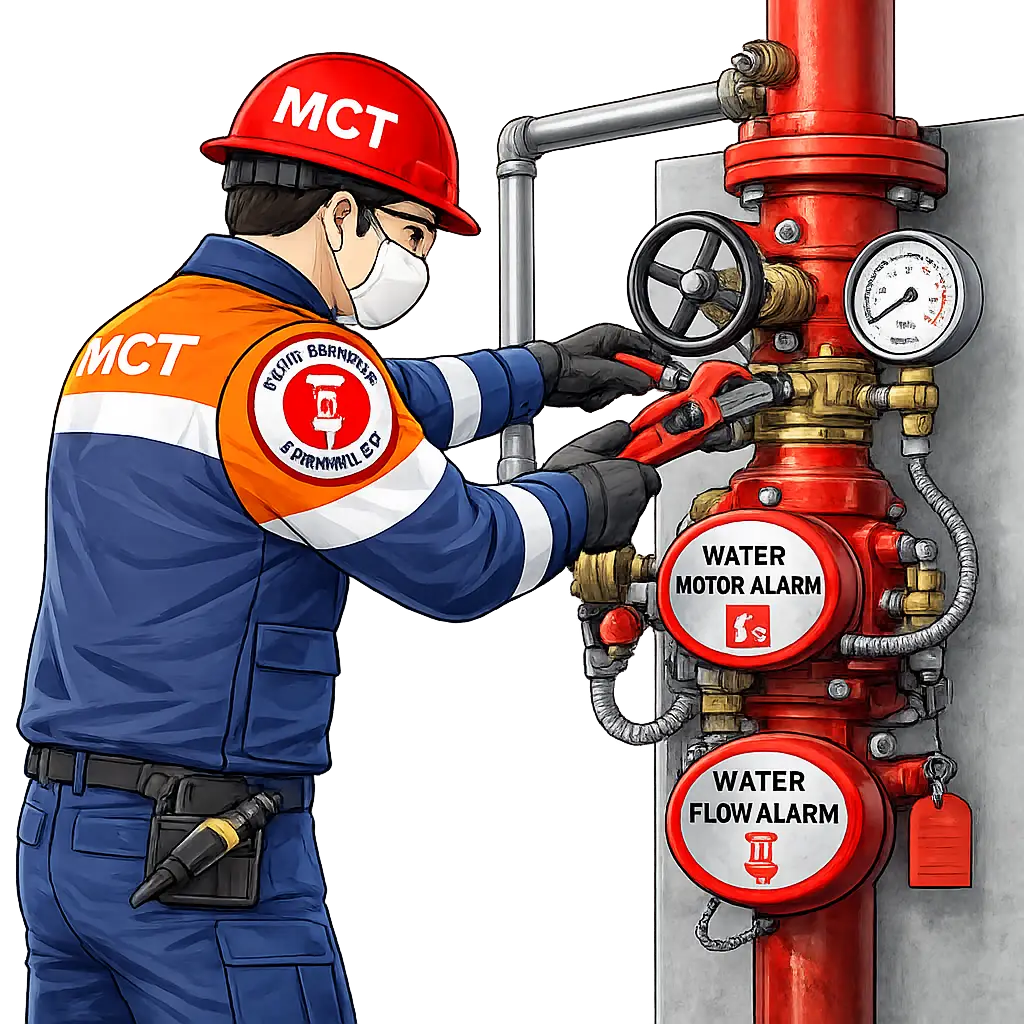 Formation utilisation d'un IFEA (Installation Fixe d'Extinction Automatique)